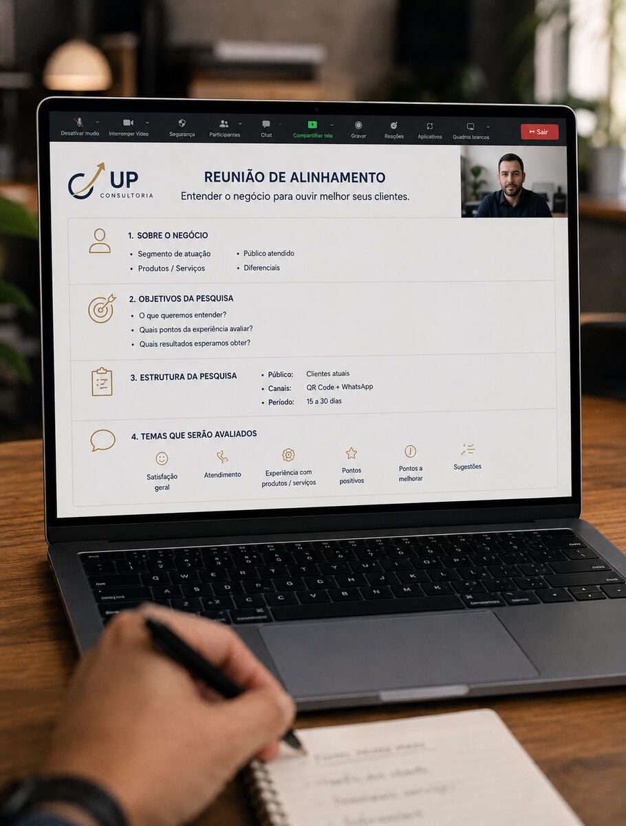 Reunião de alinhamento online